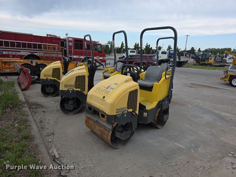 (4) Wacker Neuson RD12 Double Drum Vibratory Rollers - photo 1