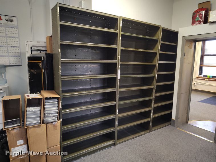 (5) Metal Book Cases - photo 1