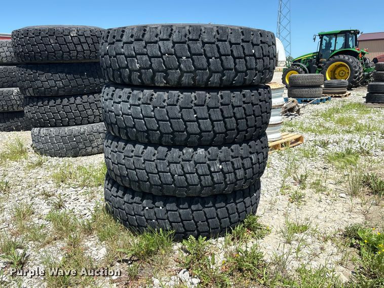 (4) 14.00R24 Michelin X Snowplus Tires - photo 1