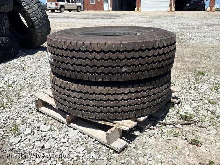 (2) Firestone FS820 315/80 R22.5 Tires - photo 1