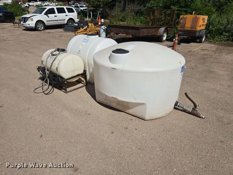 (3) Poly Tanks