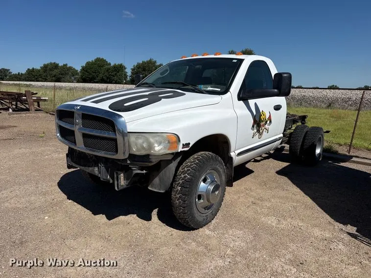 2003 Dodge Ram 3500 Pickup Truck Cab And Chassis