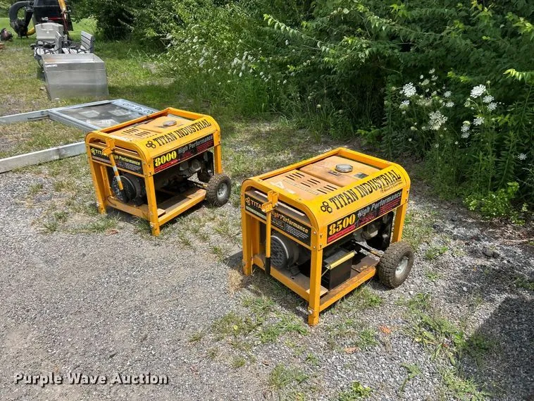 (2) Titan 8500 Generators