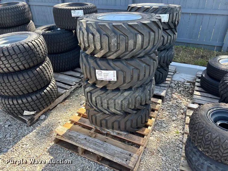 (4) 12-16.5 Tires And Wheels