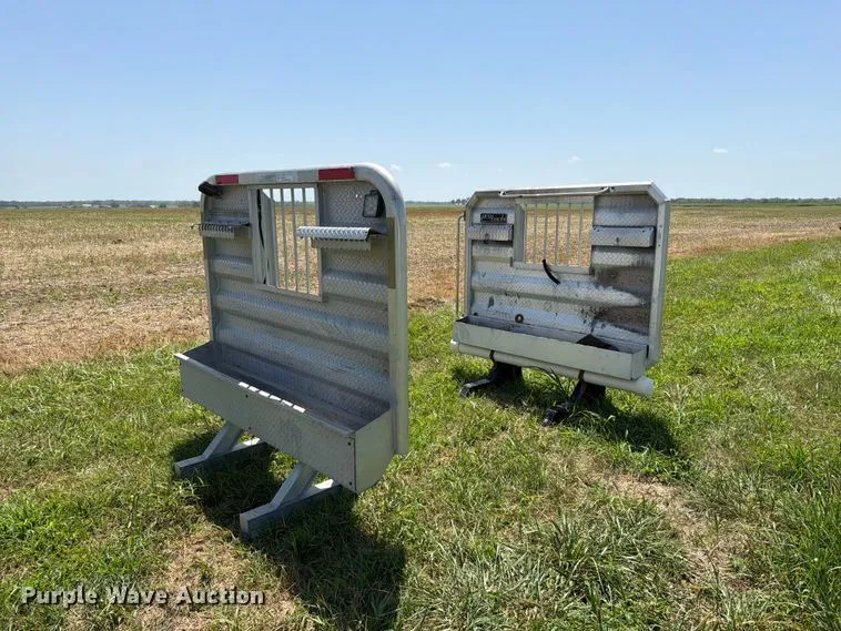 (2) Aluminum Headache Racks