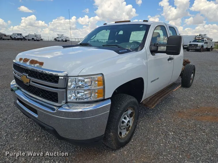 2012 Chevrolet Silverado 2500HD Ext. Cab Pickup Truck Cab And Chassis