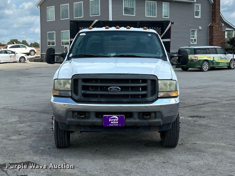 2003 Ford F450 Super Duty XL Crew Cab Dump Flatbed Truck - photo 2