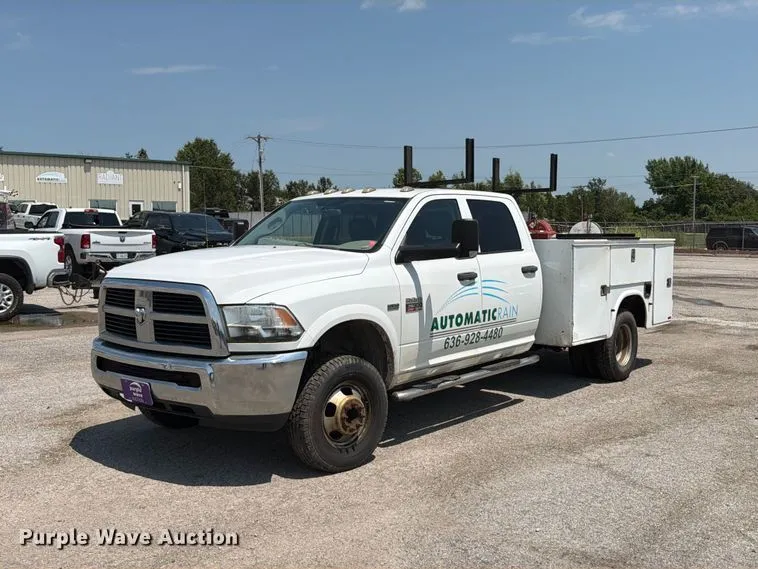 2012 Dodge Ram 3500 Crew Cab Utility Bed Pickup Truck