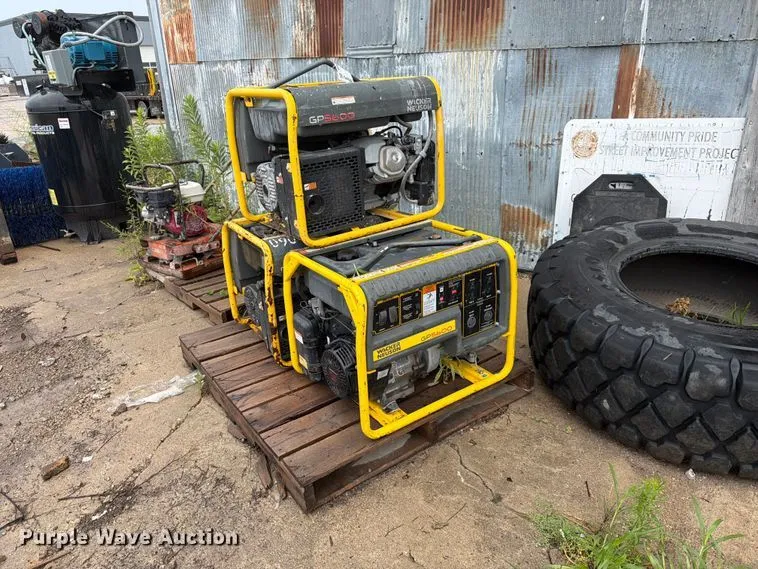 (3) Wacker Neuson GP5600 Generators