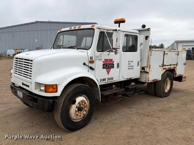 1993 International 4700 Crew Cab Utility / Service Truck