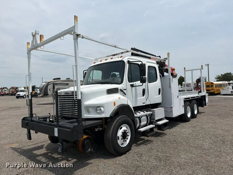 2007 Freightliner Business Class M2 Crew Cab Crane Truck