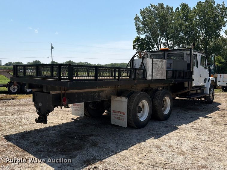 2003 Freightliner FL80 Crew Cab Flatbed Truck - photo 5