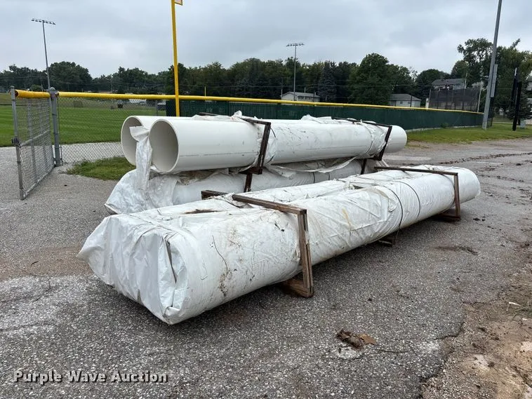 (6) 20' L X 24" W PVC Pipes