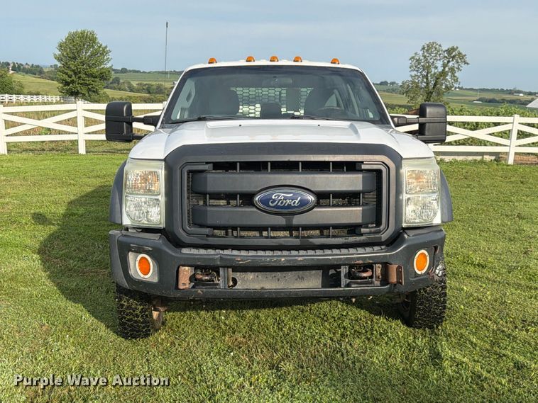 2013 Ford F550 Super Duty Crew Cab Flatbed Truck - photo 2