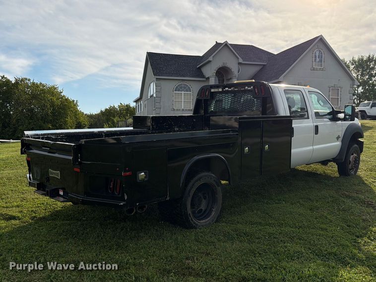 2013 Ford F550 Super Duty Crew Cab Flatbed Truck - photo 5