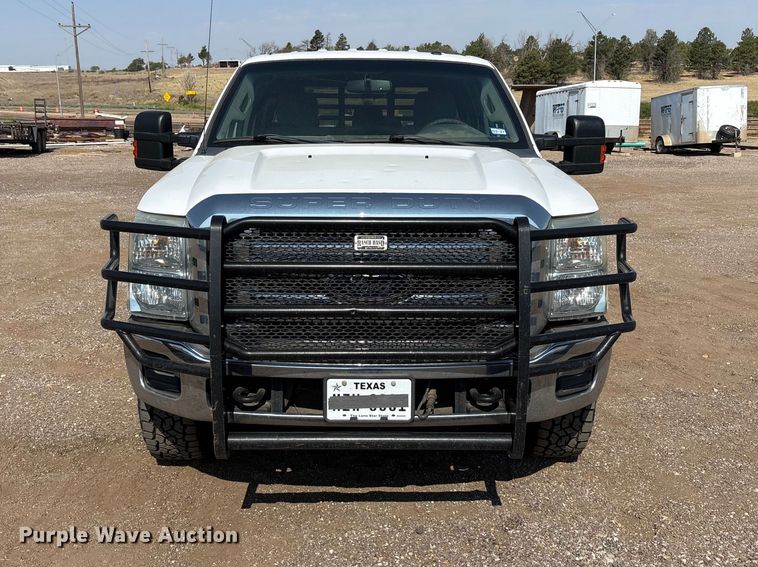 2015 Ford F250 Super Duty Crew Cab Flatbed Pickup Truck - photo 2