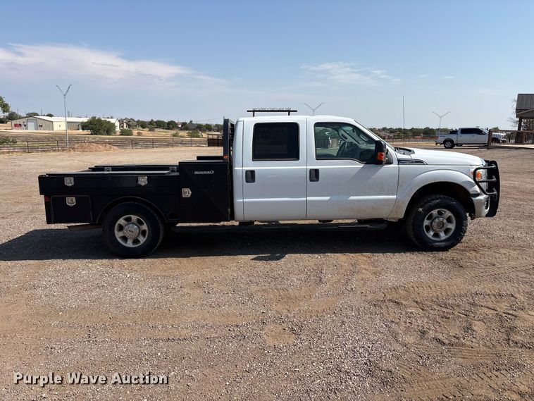 2015 Ford F250 Super Duty Crew Cab Flatbed Pickup Truck - photo 4