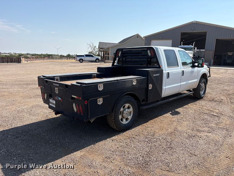 2015 Ford F250 Super Duty Crew Cab Flatbed Pickup Truck - photo 5