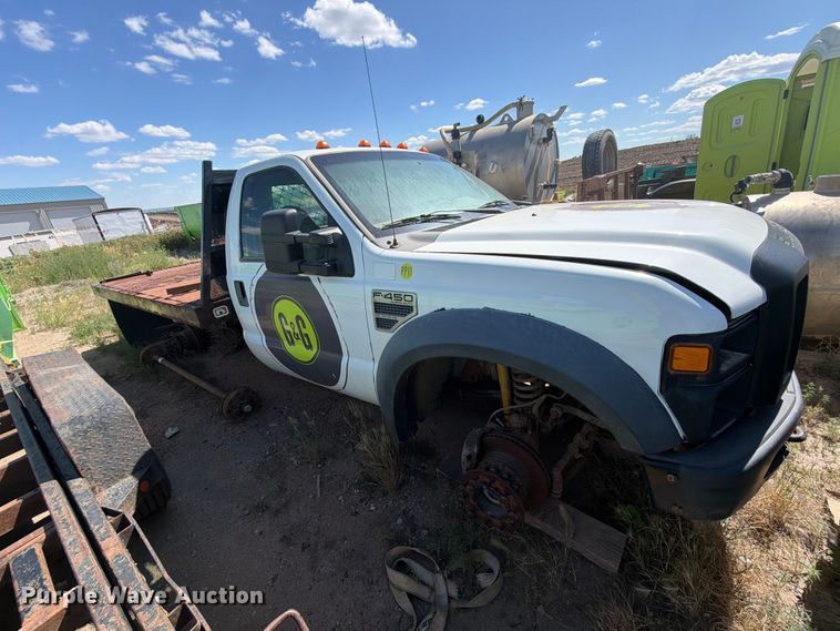2008 Ford F450 Super Duty Flatbed Truck - photo 4