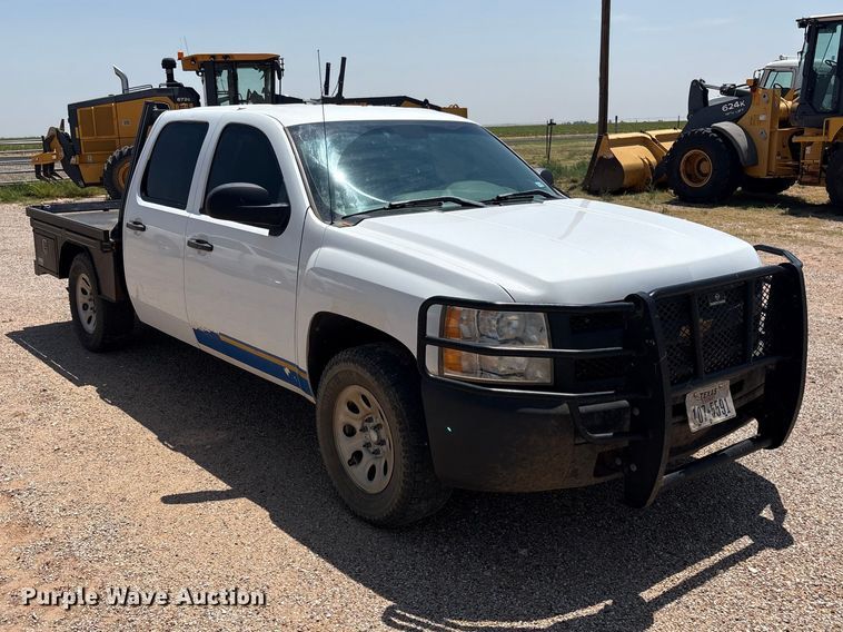 2011 Chevrolet Silverado 1500 Crew Cab Dump Flatbed Pickup Truck - photo 3
