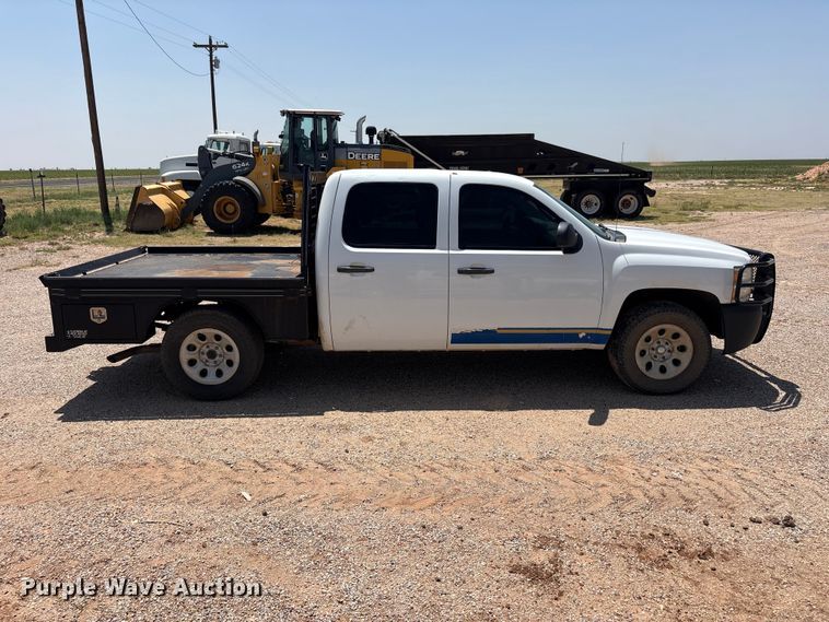2011 Chevrolet Silverado 1500 Crew Cab Dump Flatbed Pickup Truck - photo 4