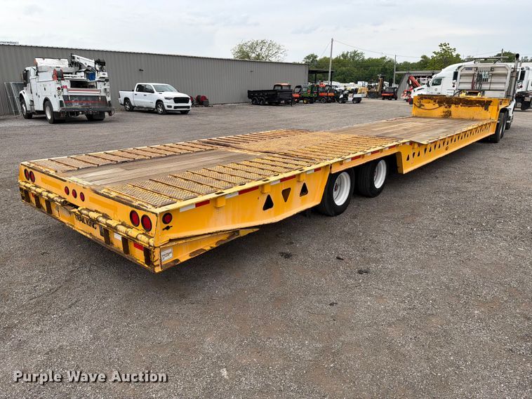 2007 Trail King TK70HT-502 Drop Deck Hydraulic Tail Equipment Trailer - photo 5