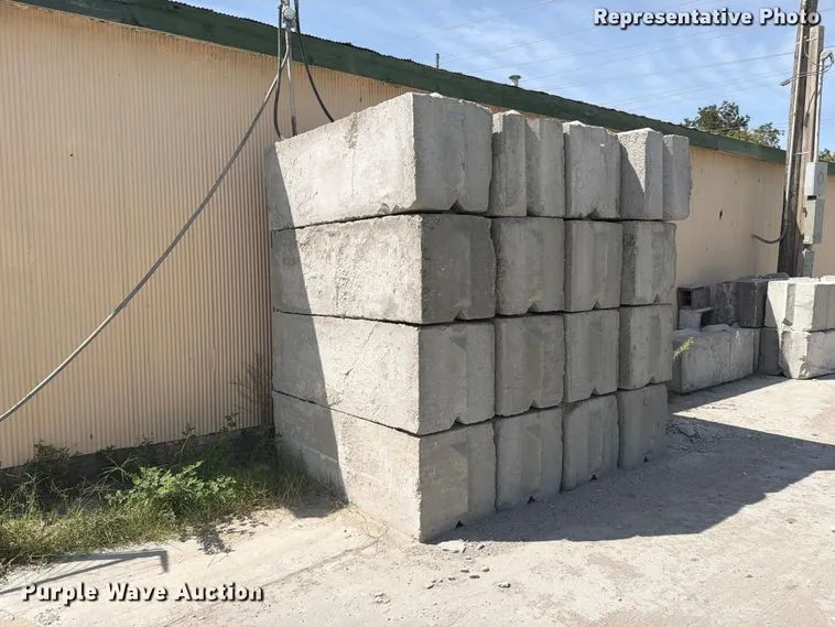 (16) Concrete Edge Bunker Blocks