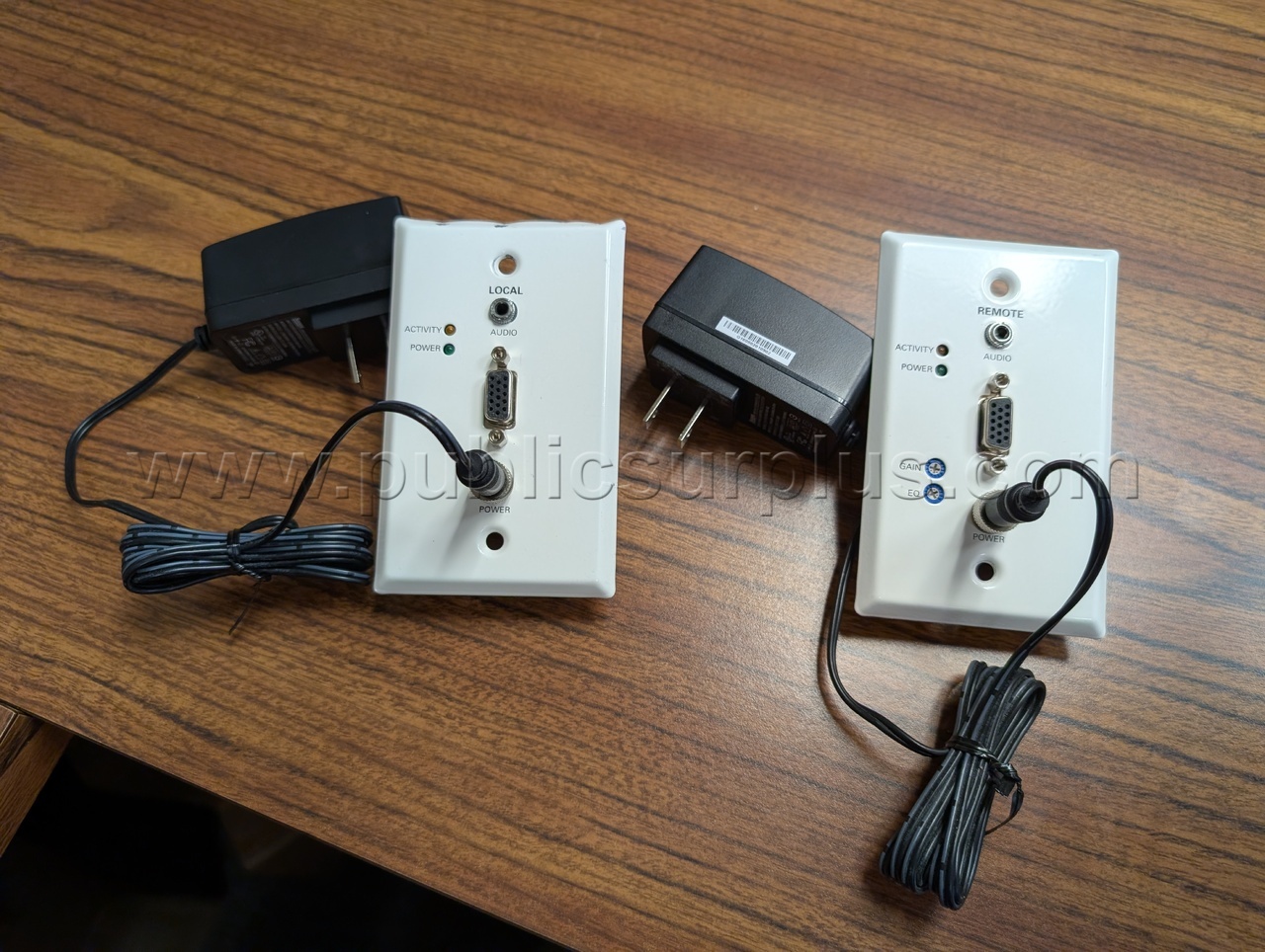 VGA+Audio Over Cat5 Extender Wallplate — photo 1