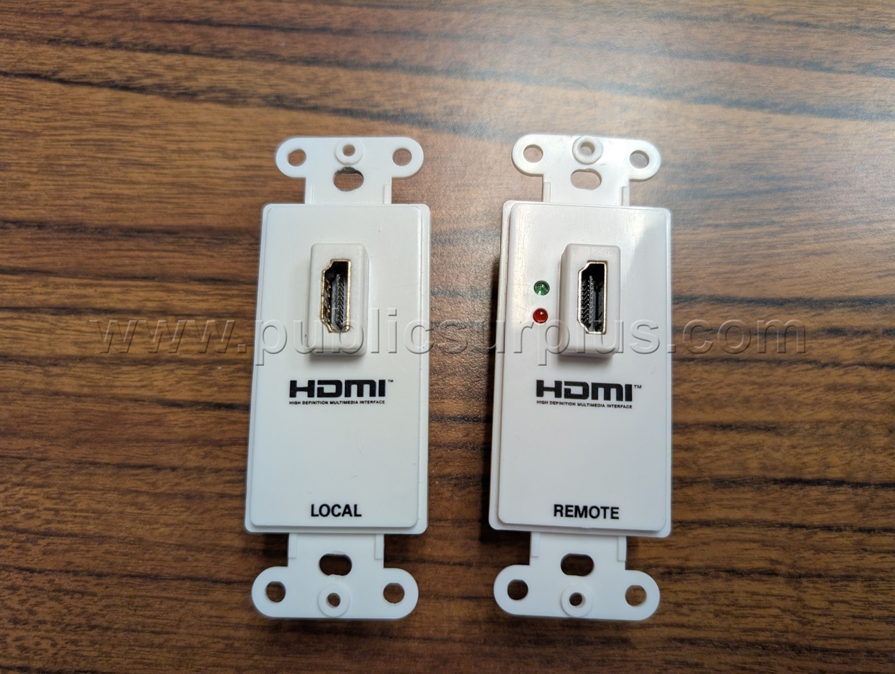 HDMI Over Dual Cat5 Extender Wallplate — photo 1