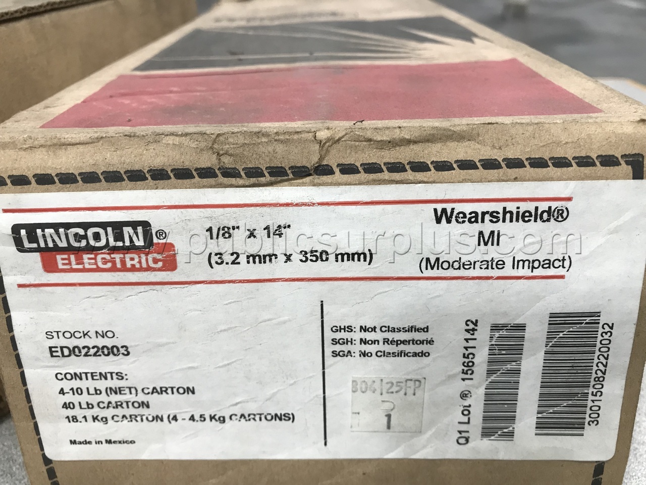 Lincoln Electric Electrode Stick Cartons (180lbs Total) Brand New — photo 1