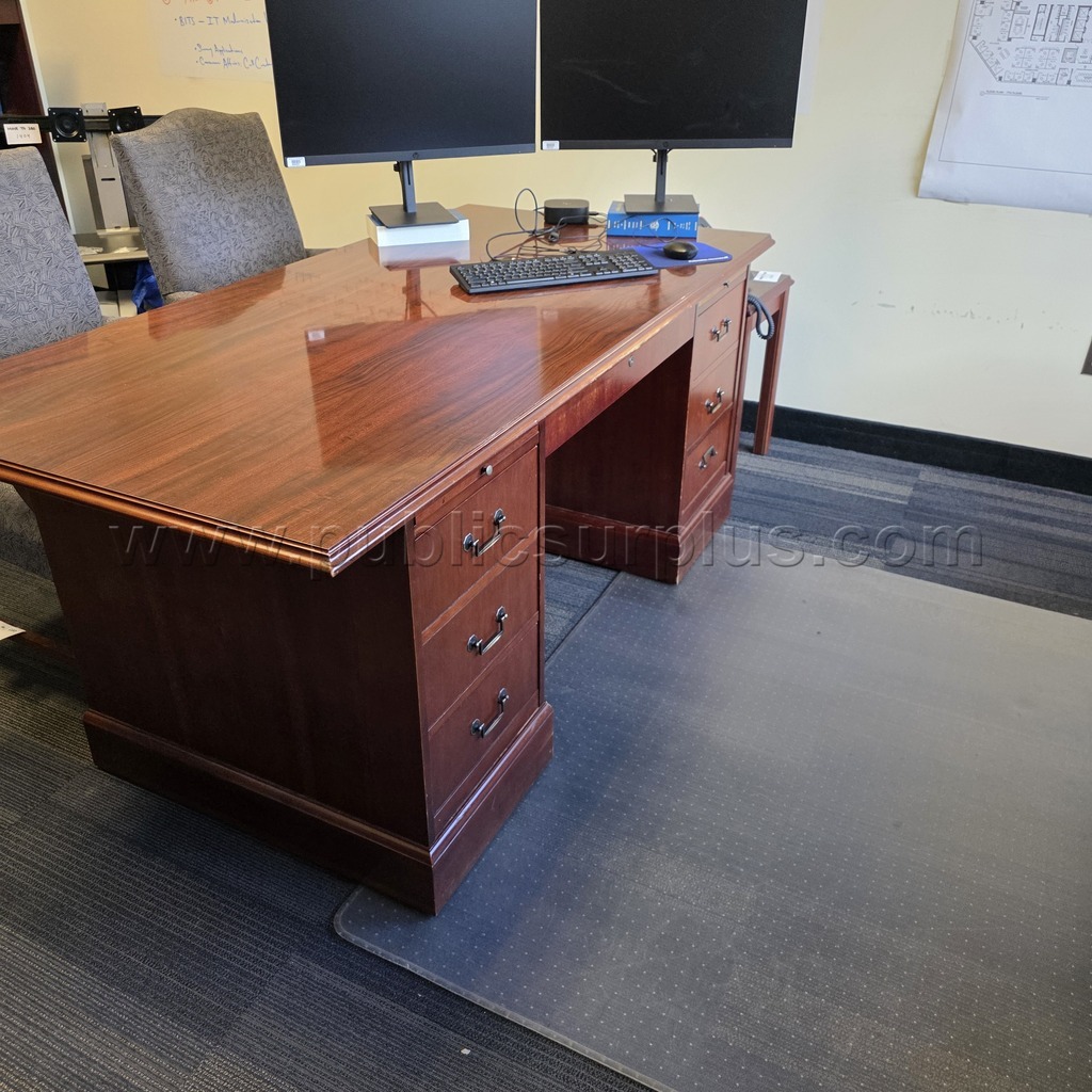 Desks - Wood 6 Drawer ~ Lot of 3 — photo 1