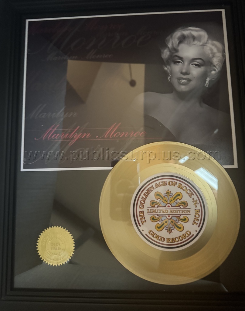 24K Gold Marilyn Monroe Record — photo 1