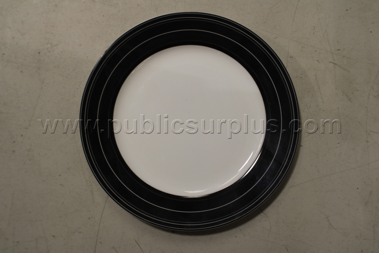 Set of 6 black and white plates — photo 1