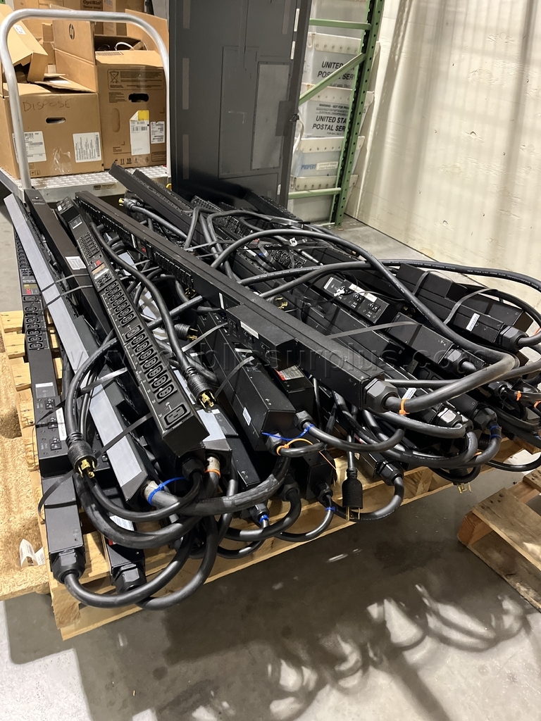Pallet of Rack-Mount Power Distribution Units (PDUs)APC & Assorted-II-ZW — photo 1