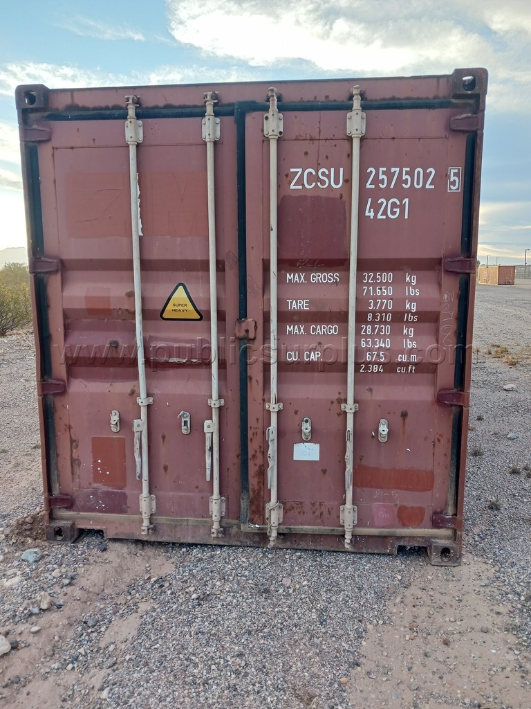(1) 40' Storage Container - Used #ZCSU 257502 — photo 1
