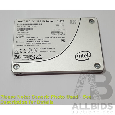 Intel (SSDSC2BX016T4) SSD DC S3610 Series 1.60TB SATA 6Gbps 2.5-Inch Solid State Drive - photo 1