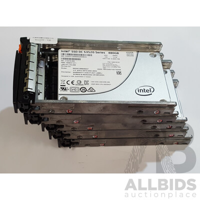 Intel (SSDSC2BB480G7) SSD DC S3520 Series 480GB SATA 6Gbps 2.5-Inch Solid State Drive - Lot of Five - photo 1