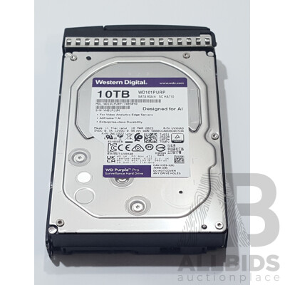 Western Digital (WD101PURP) WD Purple Pro 10TB SATA 6Gbps 3.5-Inch Hard Drive - photo 1