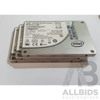 Intel (SSDSC2BA100G3P) SSD DC S3700 Series 100GB SATA 6Gbps 2.5-Inch Solid State Drive - Lot of Three - photo 1
