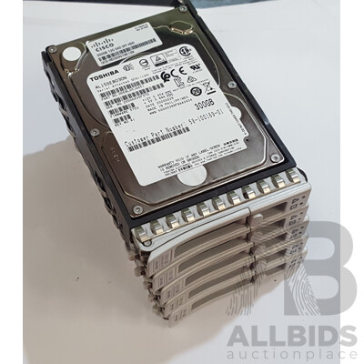 Toshiba (AL15SEB030N) 300GB SAS 12Gbps 2.5-Inch Hard Drive - Lot of Five - photo 1