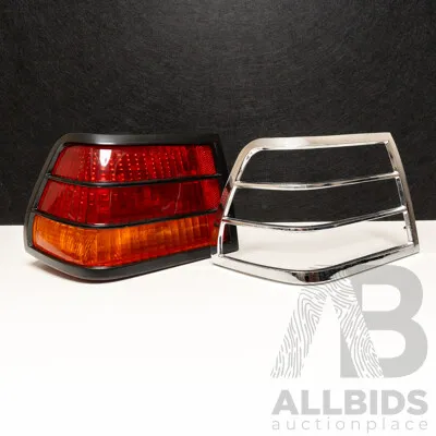 Vintage NOS Genuine Holden HJ/HX/HJ Left Hand Side Tail Light with Lens and Chrome Bezel