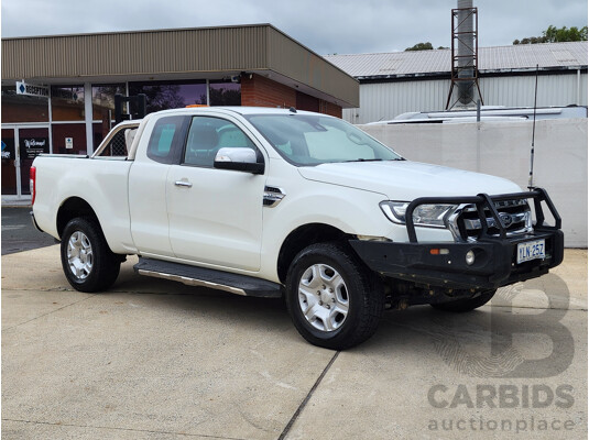 12/2016 Ford Ranger XLT 3.2 (4x4) PX MKII Super Cab Utility White 3.2L - photo 1
