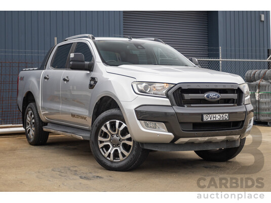 3/2018 Ford Ranger Wildtrak 3.2 (4x4) PX MKII MY18 Dual Cab P/Up Ingot Silver Metallic Turbo Diesel 3.2L - photo 1