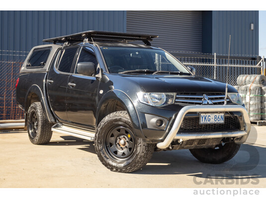 05/2015 Mitsubishi Triton GLX (4x4) MN MY15 Double Cab Utility Black Turbo Diesel 2.5L - photo 1