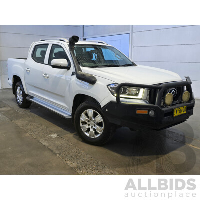 06/2020 LDV T60 Pro (4x4) SK8C 4d Dual Cab Utility Blanc White Turbo Diesel 2.8L