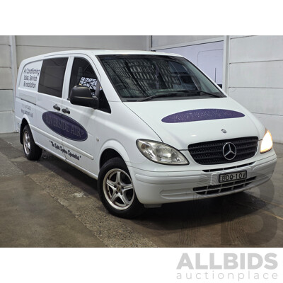 10/2007 Mercedes-Benz Vito 109CDI Extra Long 4d Van Arctic White Turbo Diesel 2.1L