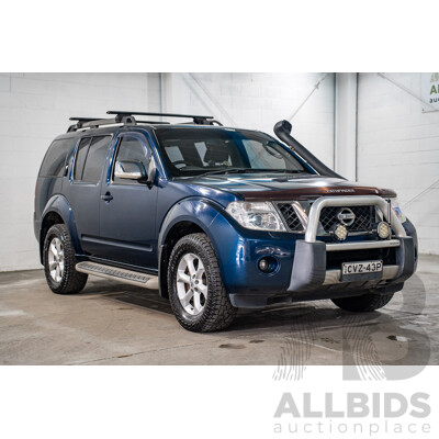 4/2011 Nissan Pathfinder Ti (4x4) R51 Series 4 4d Wagon Blue Turbo Diesel 2.5L