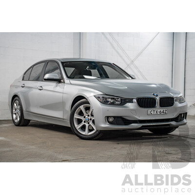 7/2014 BMW 320i F30 MY14 Upgrade 4d Sedan Glacier Silver Metallic Turbo 2.0L