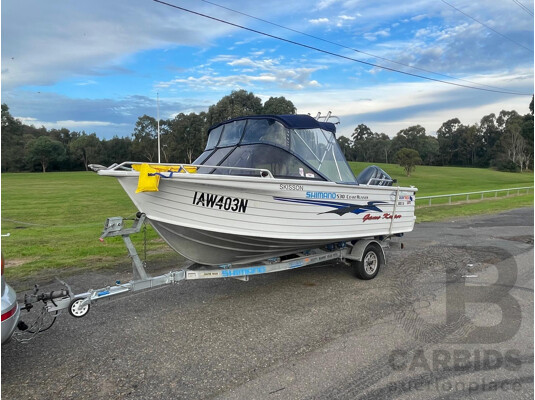 NO RESERVE - 2003 Quintrex 530 Coast Runner, 115HP 4 Stroke Yamaha, 340Hrs - photo 1