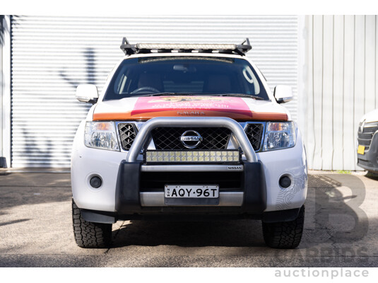 9/2013 Nissan Navara ST (4x4) D40 MY12 Dual Cab P/Up White 2.5L - photo 1